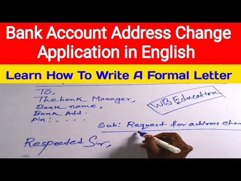 How to write an Application to the Bank manager for change address|Easy Tricks|সহজে দরখাস্ত করুন