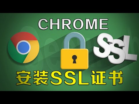 一分半教你 chrome 浏览器 导入 安装 ssl 证书 Secure Sockets Layer