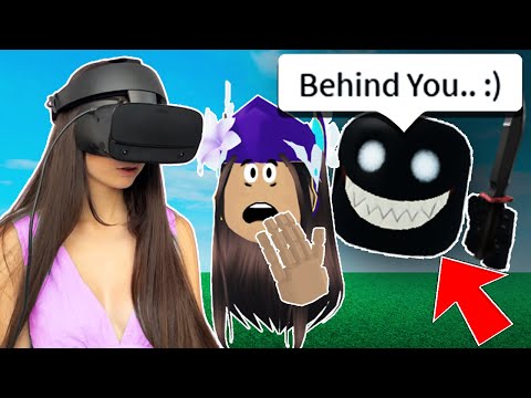 This CREEPY STALKER Followed Me Into ROBLOX VR HANDS... (FACECAM)