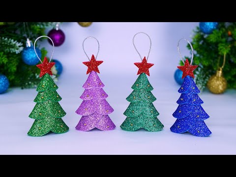 Easy Tree Shaped Ornaments Making Ideas🎄Christmas Decorations🎄Manualidades Navidad