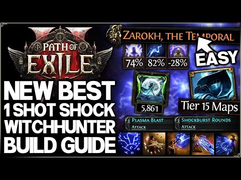 Path of Exile 2 - New Best 1 SHOT EVERYTHING Witchhunter Build - New OP Lightning Shock Combo Guide!