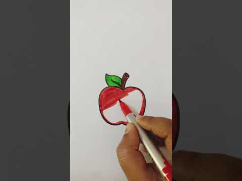 How to draw Apple #shorts #kidsvideo #howto #ytshorts #viralshorts