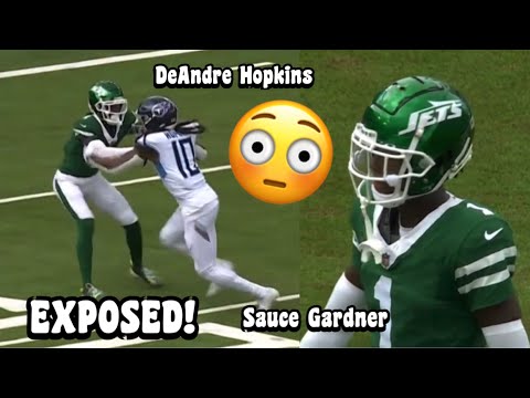 Sauce Gardner Vs DeAndre Hopkins & Calvin Ridley 😳 (WR vs CB) Jets Vs Titans 2024 highlights