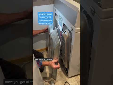 How to clean a dryer vent (dad style). Love, Dad