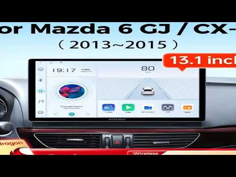 Ainavi 13.1"Android 13 Car Multimedia Vedio Player For Mazda 6 GJ Atenza CX5 CX-5 2012-201