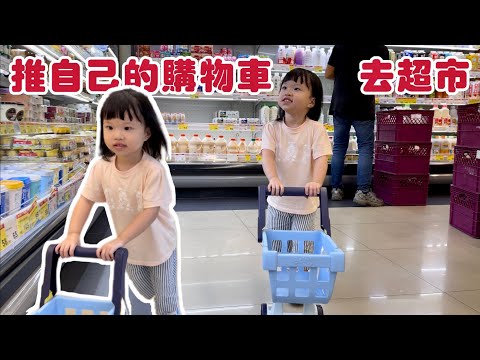 VLOG｜推自己的購物車去超市｜ 2Y1M