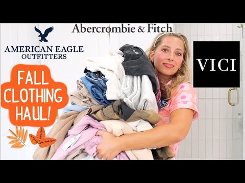 FALL HAUL CLOTHING TRY-ON! Abercrombie & Fitch, American Eagle, Vici & More!