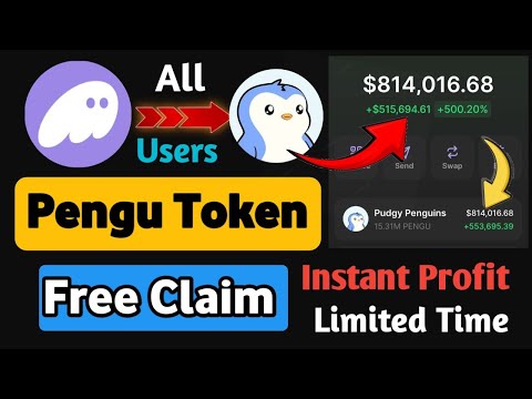 Pudgy Penguin Airdrop Free Claim all Users | 200$ Get PENGU Airdrop instant Claim Full Guide $pengu