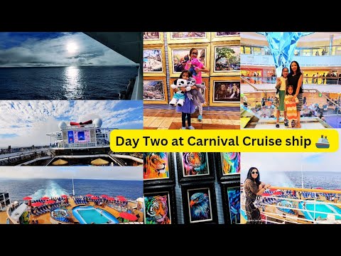 Cruiseship Series 🚢 : Carnival Panorama Day TWO | How we Spent our day 2 in Cruiseship #indianmomusa