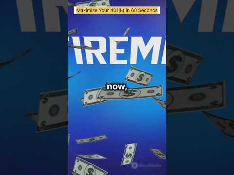 Maximize Your 401(k)✅#401k#retirementplanning#investsmart#financialfreedom#investingtips##usa