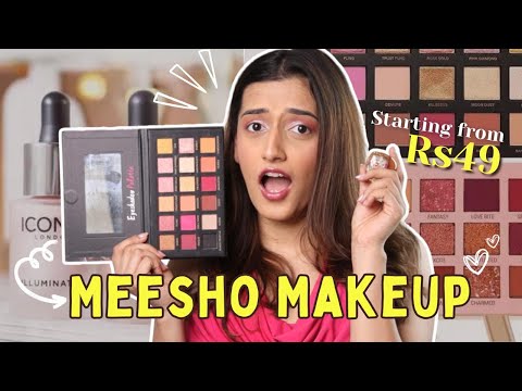 Buying the *Cheapest* Makeup from Meesho Under Rs. 200 | Aashi Adani