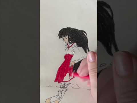 Drawing Kagome and Kikyo #inuyasha