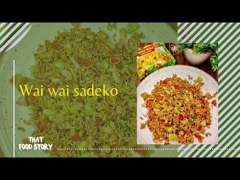 Wai wai sadeko | Wai wai recipe | Wai wai bhel | 2 mins party Snack | Easy wai wai recipe