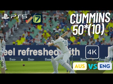 [PS5️⃣]🏏It sounded good !!!🔹🇦🇺 Aus Vs Eng🔹#Cricket 24🔹4k🔹#Gameplay🔹60FPS🔹Test