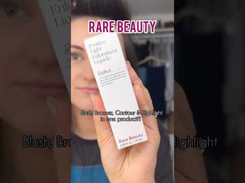 Trying out the viral #RareBeauty Liquid Luminizer in reflect! #sephora #4in1 #tryon #makeuptrends