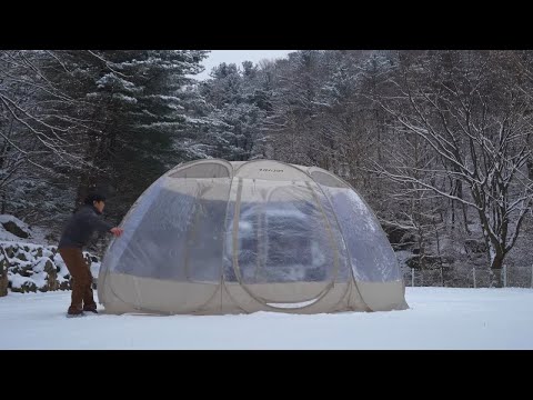 下雪出来露营，是对冬天的尊重。