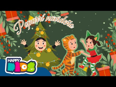 🎄¡Popurrí Navideño! 🎵| Canciones Navideñas para niños 🎁❄ |🥳 Happy Kids