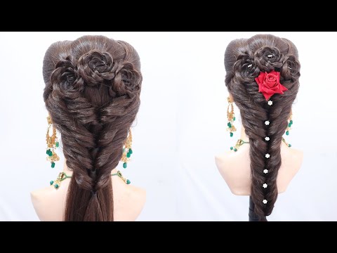 Stylish ponytail hairstyle for bridal | teenagers hairstyle for bridal  | Hairstyle for wedding