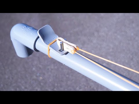 How to make a PVC Slingshot Rifle !!