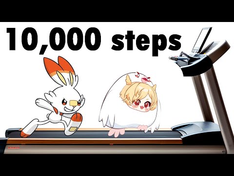 Playing Pokemon Sword On A Treadmill Until I Reach 10,000 Steps