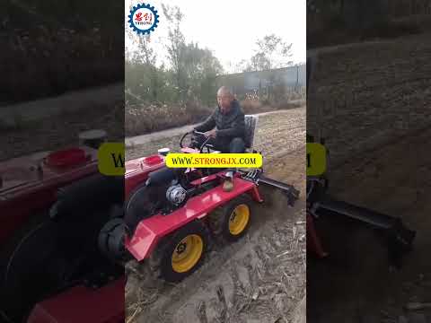 2025 New Mini 4X4 4WD Agriculture Farm Tractor with Tiller #minirotavator #minicultivator #excavator