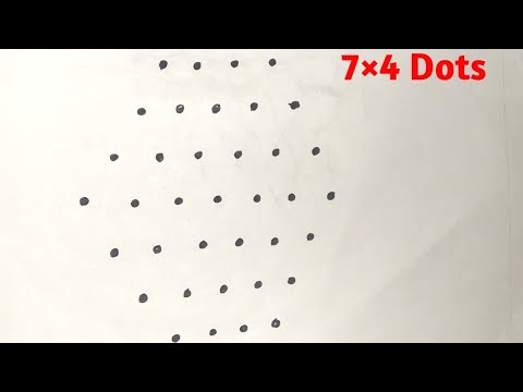 9×1dots everyday ragoli design||easy muthuku||dharas house||#15