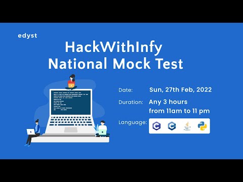 HackWithInfy National Mock Test | Register Now | Edyst