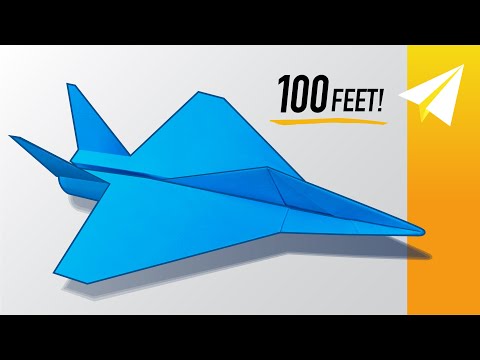 F-16 Paper Jet Flies FAR ( OVER 100 FEET )! How to make the F-16 V Katana Paper Airplane