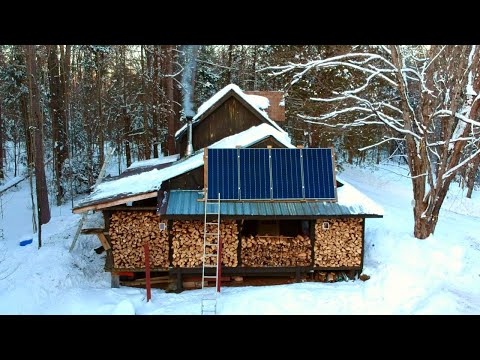 Winter Day At The Off Grid Cabin