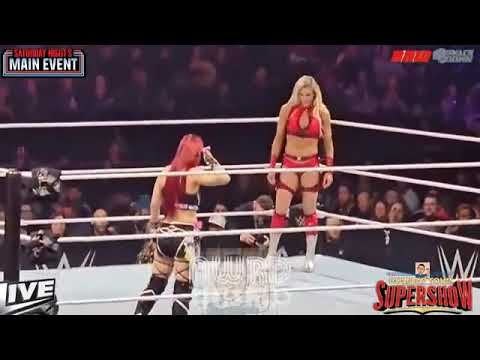 carlotte flair vs iyo sky wwe Supershow full match h