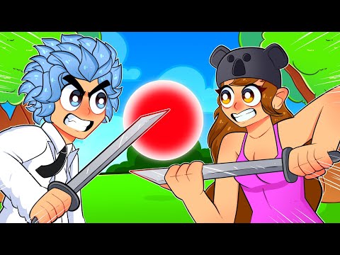 Angelazz and her BROTHER play Roblox BLADE BALL..