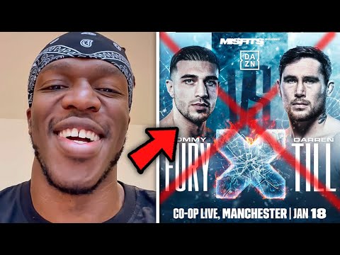 KSI Reacts To Tommy Fury PULLING OUT Fight