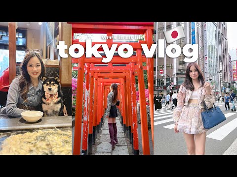 A Week in my life LIVING IN JAPAN 🇯🇵 - Cafes with friends, Japanese hair salon, shopping & dog party