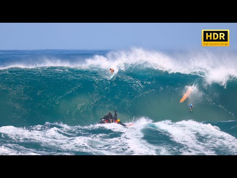 Surfing Big Waves Waimea Bay (Eddie Aikau 2024)