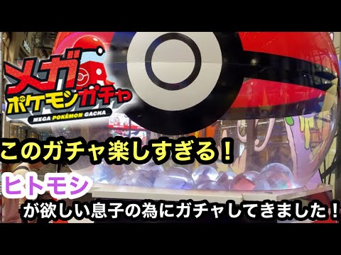 メガポケモンガチャ！ヒトモシが欲しい息子の為にガチャした結果…まさかの結果に！？【ポケモン】【pokemon】