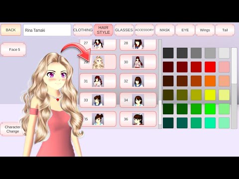 New! Hair Style in Sakura School Simulator ✨🌼 Tutorial : Sakura School Simulator