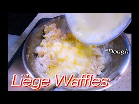 🧇화난 친구의 기분을 풀어줄 벨기에 리에주 와플🎅(반죽🥣) [Prep Belgian Liege Waffles for a Bad day]