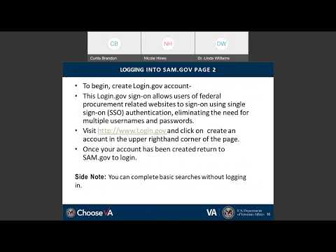 Finding VA opportunities using SAM gov  (1.26.2022)