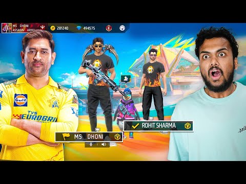 Ms Dhoni vs NayanAsin  Rohit Sharma prank Gone Wrong😨 Independence Day - Garena Free Fire Max