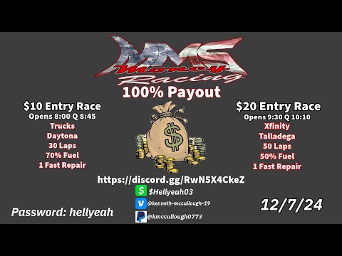 MMS Money Racing | 12/7/24 | Xfinity @ Talladega | PGR eSports