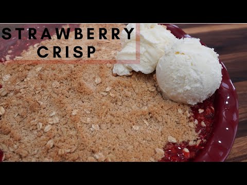 HOW TO MAKE STRAWBERRY CRISP | DESSERT RECIPE #shorts