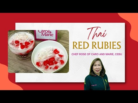 Thai Red Rubies (Tub Tim Grob)