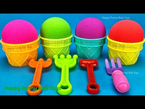 Kinetic Sand Ice Cream Cups Surprise Toys Kinder Joy Yowie Kinder Egg Disney Princess Chupa Chups