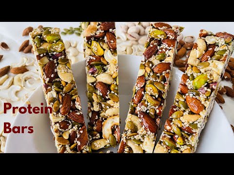 Homemade Protein Bars | Energy Bar Recipe | ఎనర్జీ బార్ రెసిపీ | Energy Bars Without Sugar