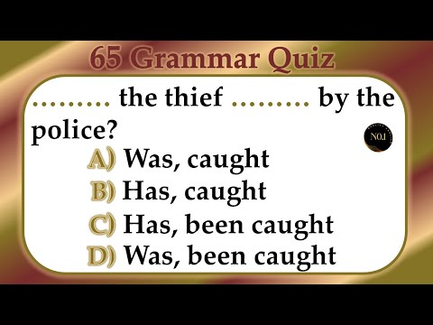 65 Quiz - Grammar | English Test Questions - All 12 Tenses Test in English | No.1 Quality English