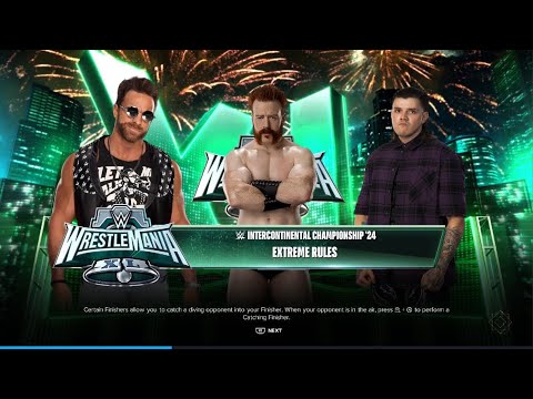 WWE 2K24 LA KNIGHT VS. SHEAMUS VS. DOMINIK MYSTERIO FOR THE WWE INTERCONTINENTAL CHAMPIONSHIP BELT!