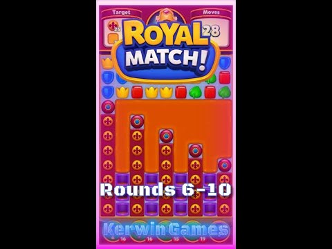 Royal Match Royal League Round 6 7 8 9 10 - No Boosters Gameplay