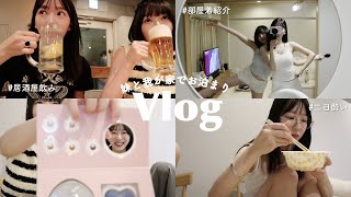 【姉妹vlog】ほろ酔いお泊まり会…🍷ゆるーい休日の過ごし方☁️♡