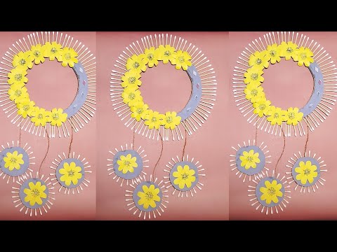 Beautiful Paper Flower Wall Hanging / Easy Wall Decoration ideas - Paper Craft - DIY Wall Decor