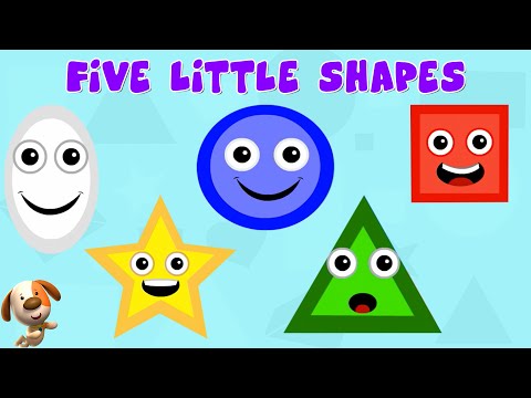 Five Little Shapes + More Nursery Rhymes & Learning Videos for Kids